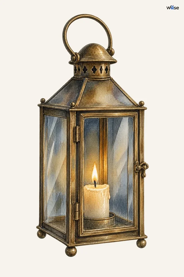 The small flame remains plainly alive within a protective glass enclosure